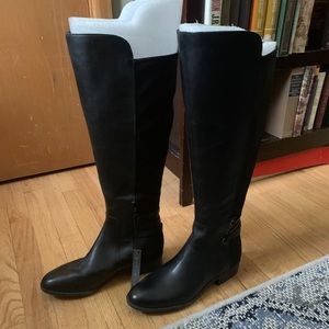 Vince Camuto black wide calf boots size 10